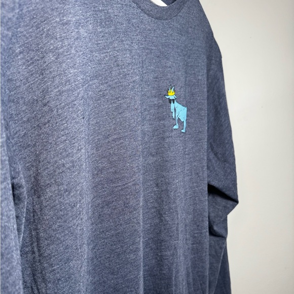 GOAT USA Long Sleeve Tee – Heather Navy (Men’s Large) - Picture 5 of 5